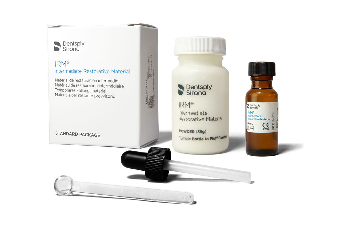 Dentsply IRM Standard Package ZOE Intermediate Restorative Material, Temporary Filling Material, Powder & Liquid Dentsply IRM Standard Package ZOE Intermediate Restorative Material, Temporary Filling Material, Powder & Liquid